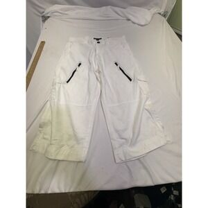 NWT Inc International Concepts Cargo Capri Pants Adjustable Hems Boho Size 31